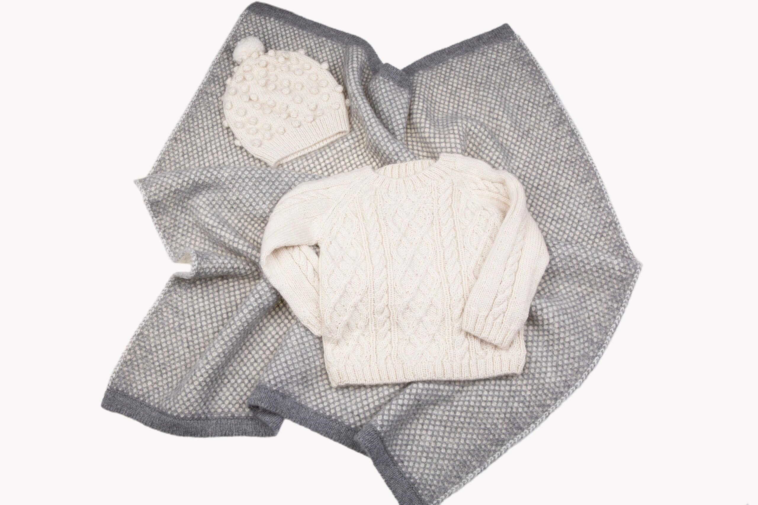 Gift Ideas - The Tuwi Baby Blanket, Baby Hat, and Alpaca Wool Sweater Gift Set