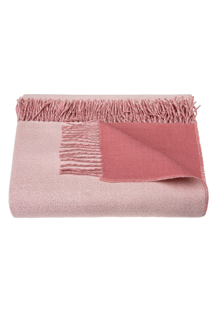 Double sided Throw in Blush